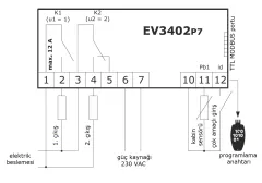 GENEL AMAÇLI ÇİFT RÖLELİ TERMOSTAT (NTC SENSÖRLÜ)