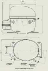 KONOR 1/6 HP R-134A KOMPRESÖR