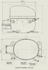 KONOR 1/5 HP R-134A KOMPRESÖR