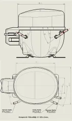 KONOR 1/3 HP R-134A KOMPRESÖR