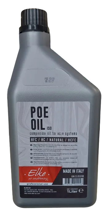 1 LİTRE ELKE POLYESTER SOĞUTMA YAĞI 68 VİSKOZİTE