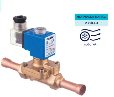3/8'' RAKORLU 6.5 MM ORIFISLI PİLOTLU TIP SOLENOID VANA 220V