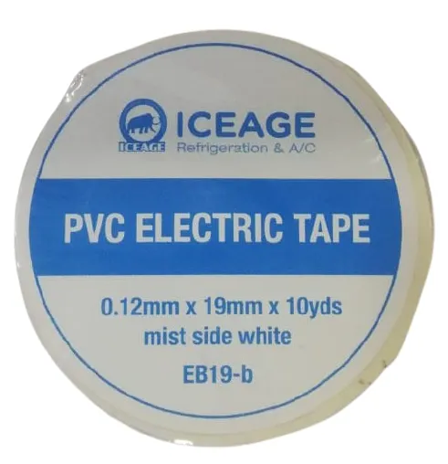 19 mm White Matte Electrical Tape