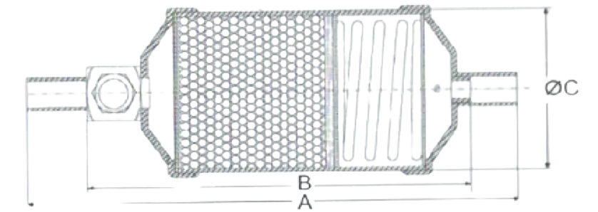5/8’’ WELDED FILTER DRYER WITH SIGHT GLASS